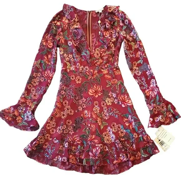 knee length dresses for ladies For Love & Lemons Rosalyn Mini  Rent with Iz